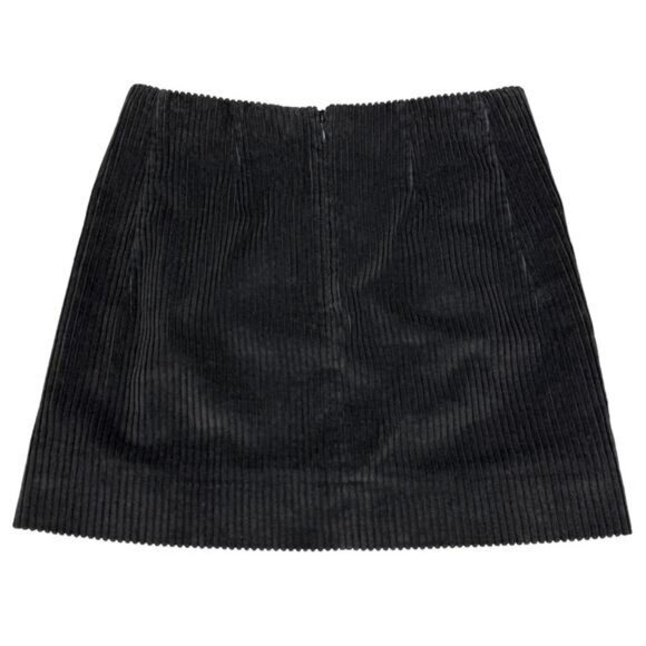 Cos Corduroy Lined Mini Skirt In Dark Gray Women's Size 2 - Picture 5 of 5